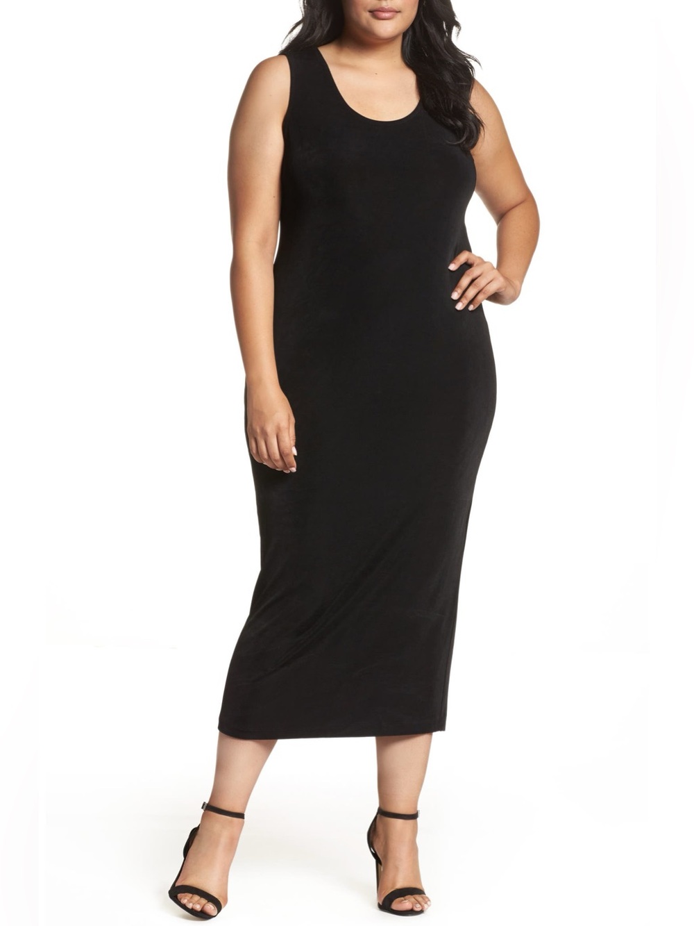 Vikki Vi Size 1X Sleeveless Maxi Tank Dress
